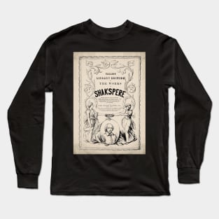 Old Book Cover - shakspere - playwright - william shakespeare Long Sleeve T-Shirt